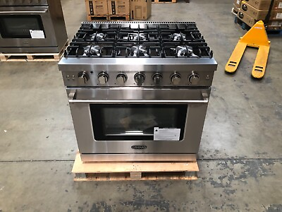#ad 36 in. Gas Range 6 Burners Stainless Steel OPEN BOX COSMETIC IMPERFECTIONS $1102.49