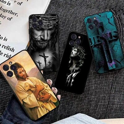#ad Jesus Christ Cross Phone Case Silicone Soft for iPhone 14 13 12 11 Pro Mini XS $9.95