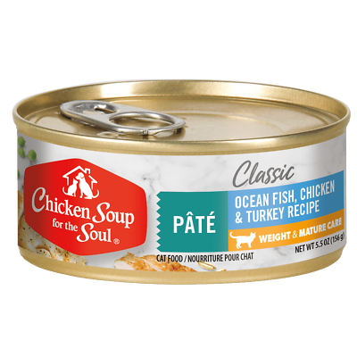 #ad Chicken Soup for the Soul Chicken amp; Turkey Wet Cat Food 5.5 oz Cans 24 Count $104.14
