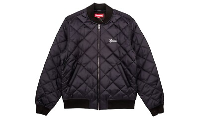 #ad Supreme FW15 Sequin Quilted Patch Fvck Em All Jacket Alfa Romeo BOX LOGO Jordan $1999.99