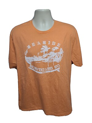 #ad Seaside Surfboard Company 1937Adult Large Orange TShirt $18.00