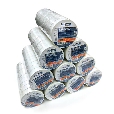 #ad Shurtape 200783 EV 057C UL Listed Electrical Tape White 3 4in x 66ft Case of 100 $99.05