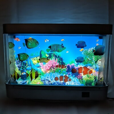 #ad Artificial Tropical Fish Tank Aquarium Moving Rotating Night Light Live Motion C $46.25