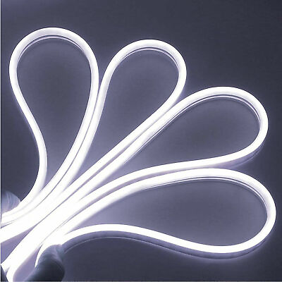 1M 2M 3M 5M 12V Flexible Sign Neon Lights Silicone Tube LED Strip Waterproof USA $20.99