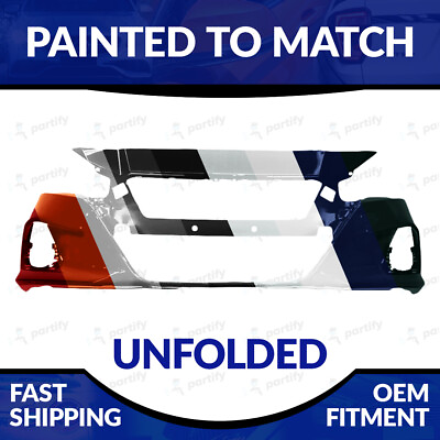 #ad NEW Paint To Match Unfolded Front Bumper For 2019 2022 Nissan Altima S SL SR SV $266.99