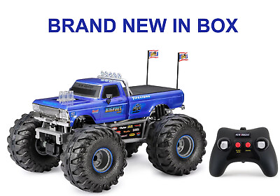 #ad New Bright 1:10 Bigfoot Battery R C Monster Truck Lights amp; Sound Blue BNIB $49.79