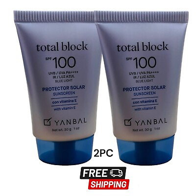 #ad TOTAL BLOCK SPF 100 FACE amp; BODY SUN BLOCK RSF 99% Yanbal * SET $29.00