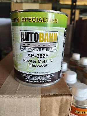 #ad WA382E GM Pewter Metallic Basecoat paint 1 Quart Standard Variance $44.00