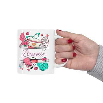 #ad Personaized Nursing Ceramic Mug 11oz gifts for nurses Rn mug name coffee mug $14.96