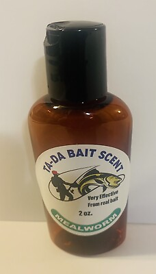 #ad NEW Bait Scent BY TA DA Mealworm Strong Bait Fishing Oil 2oz from real Mealworm $10.00