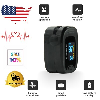 #ad New OLED Fingertip Oxymeter Spo2PR monitor Blood Oxygen Pulse Oximeter50NA $9.99