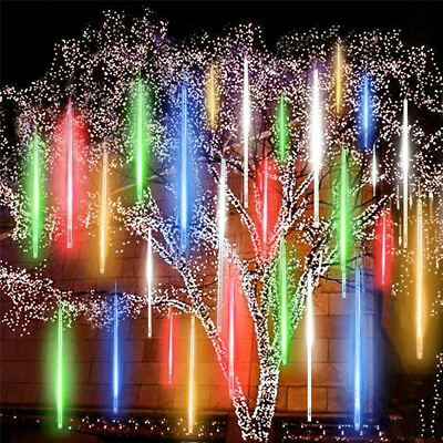 360 LED Solar Lights Meteor Shower Rain Tree String Light Garden Party Outdoor r $22.98