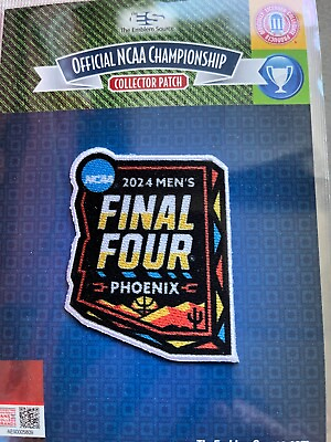 #ad 2024 NCAA MENS FINAL FOUR PATCH JERSEY STYLE BASKETBALL PHX MARCH MADNESS 2X2.5 $12.89