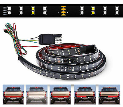 #ad #ad 60quot; Truck Tailgate LED Light Bar Sequential Signal Brake Reverse Stop Tail Strip $14.99