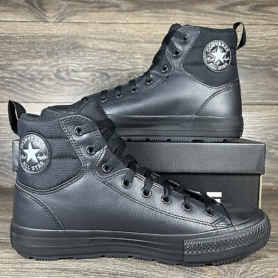 #ad Converse Men#x27;s Chuck Taylor All Star Berkshire Black Fleece Lined Sneaker Boots $79.95