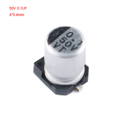 #ad 10PCS SMD Aluminum Electrolytic Capacitor 50V 0.1UF 4*5.4mm Volume SMD Capacitor $2.56