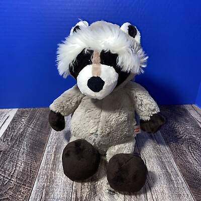 #ad NICI Plush Raccoon Stuffed Animal Toy Forest Friend Gray White Soft Lovey 15quot; $10.99