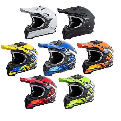 #ad Zamp H777C06XL Zamp FX 4 Motocross Helmet Green X Large $71.20