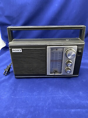 #ad Vintage Sony AM FM Portable Radio ICF 7280 $24.99