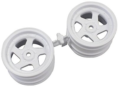 #ad Kyosho 5 Spoke Wheel 43mm White 2pcs Optima RC Parts OTH244W $11.91