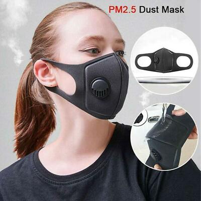 #ad Face Mask Protection Anti Dust Outdoor Breathable Washable Reusable with Valve $6.99