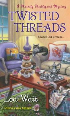 #ad Twisted Threads A Mainely Needlepoint Mystery Mass Market Paperback GOOD $4.47