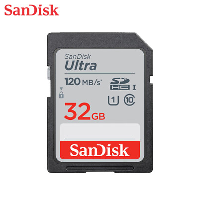 #ad SanDisk Ultra 32GB SDHC Class 10 UHS I SD Memory Card for Camera 120 MB s GBP 5.34