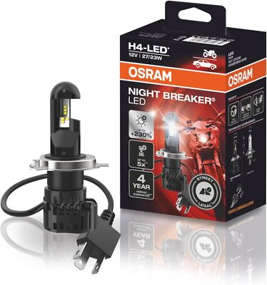 #ad H4 OSRAM LED NIGHT BREAKER Scheinwerfer Lampen Birnen MIT ZULASSUNG für Motorrad EUR 77.51