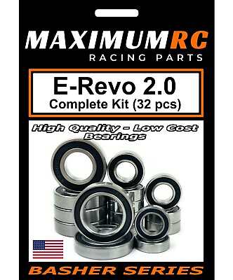 #ad MAXRC Traxxas E Revo 2.0 2018 Complete Bearing Kit Upgrade Parts 32 pcs $22.95