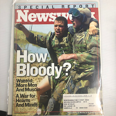 #ad Newsweek How Bloody? Special Report April 7 2003 Collectible Magazine mint $4.23