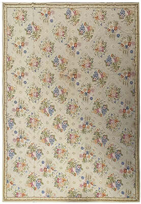 #ad 9#x27; x 12#x27; French Needle Point Rug Beautiful #F 6309 $1687.50