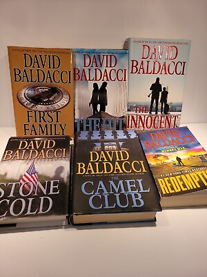 #ad Lot of 5 DAVID BALDACCI Hardback Plus 1 Paperback Novel Camel Club The Hit Etc $12.99