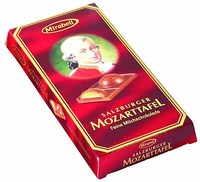 #ad Salzburger Mozarttafel 100g Chocolate Bar Marzipan Cream Covered in Chocolate $20.62