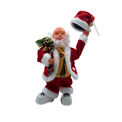 #ad Santa Claus with Sound and Light Christmas Decoration Seasonal 12quot; Size $16.99