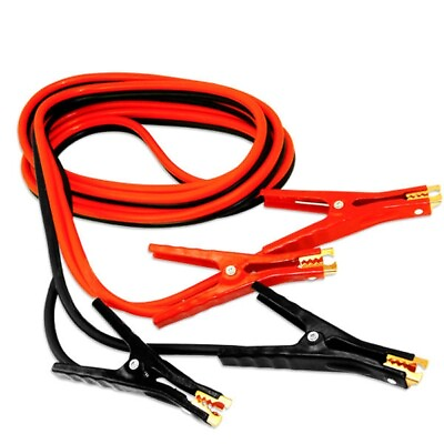 #ad Auto 16 FT 4 Gauge Booster Cable Jumping Cables Heavy Duty Power Jumper Starter $32.99