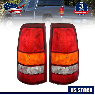 #ad For 1999 2002 Chevy Silverado 1999 2006 GMC Sierra Tail Lights Lamps Set $85.11