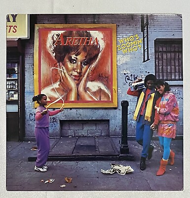 #ad Aretha Frankin Who#x27;s Zoomin#x27; Who? AL8 8286 Vinyl Record Vintage 1985 AMAZING $8.99