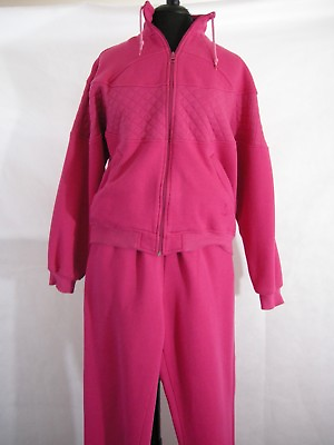 #ad Olympics Tracksuit Jacket Sweatpants JCPenny Winter Set Pink Official Woman#x27;s M $29.99