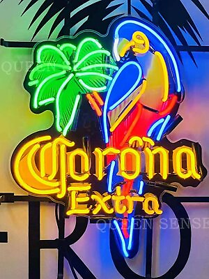New Corona Extra Parrot Light Lamp Neon Sign 20quot; With HD Vivid Printing $164.59