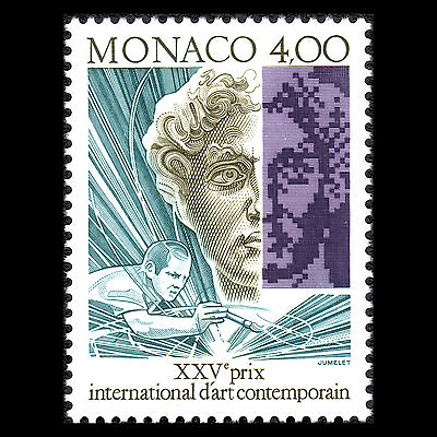 #ad Monaco 1991 25th International Contemporary Art Prize Sc 1762 MNH $2.00