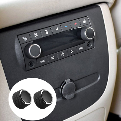 #ad 2Pcs Rear Control Knobs Audio Radio For Escalade Enclave Tahoe Chevrolet GMC $4.90