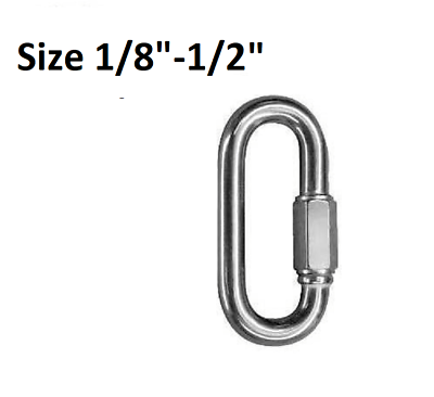 #ad Carabiner Quick link Strap Connector Steel Chain Repair Shackle D Shape $234.00