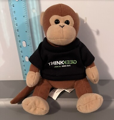#ad Timmy The ThinkGeek Monkey 6” Plush Bean Bag thinkgeek RETIRED DISCONTINUED $20.00