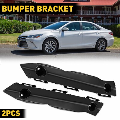 #ad For 2015 2017 Toyota Camry Bumper Bracket Retainer Front Pair Beam Mount Support $9.99