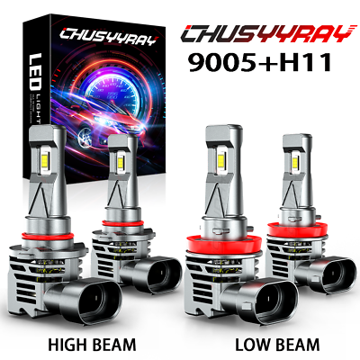 #ad For Chevy Malibu 2019 2020 2021 LED Headlight Hi Lo beam bulbs bright white kits $47.99