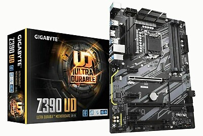 #ad NEW GIGABYTE Z390 UD Motherboard LGA 1151 Intel Z390 4×DDR4 ATX HDMI M.2 Core $113.99