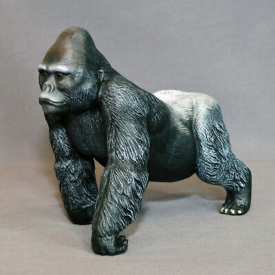 #ad Silverback Gorilla Bronze Sculpture King Kong Figurina‏ Statue Limited Edition** $828.00