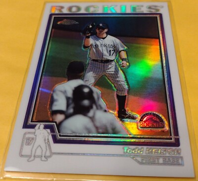 #ad 2004 Topps Chrome Refractor #110 Todd Helton Colorado Rockies Tennessee Vols SP $14.99