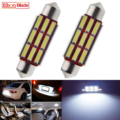 #ad 2 X 41mm CANBUS Error Free LED 9 SMD License Plate Interior Dome Map Light Bulb $5.99