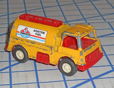 #ad Vintage Die Cast Tootsietoy Toughs AMOCO Aviation Fuel Tanker Truck 1970s VG $12.99